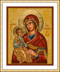 Wall Frame Gold - Mary, Mother of God by J. Cole