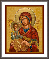 Wall Frame Espresso - Mary, Mother of God by J. Cole