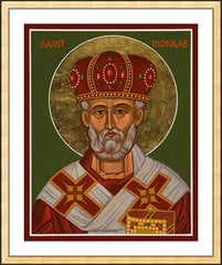 Wall Frame Gold - St. Nicholas by J. Cole
