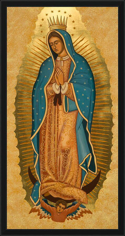 Wall Frame Black - Our Lady of Guadalupe by Joan Cole - Trinity Stores