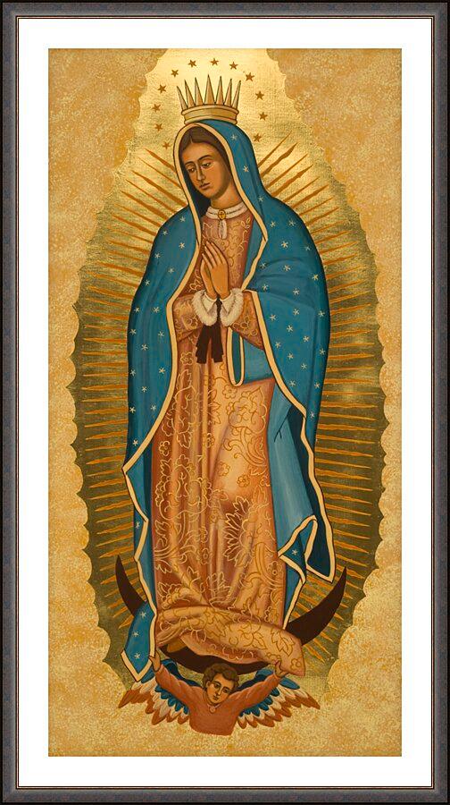 Wall Frame Espresso, Matted - Our Lady of Guadalupe by J. Cole