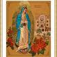 Wall Frame Gold, Matted - Our Lady of Guadalupe by J. Cole