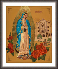 Wall Frame Espresso - Our Lady of Guadalupe by J. Cole