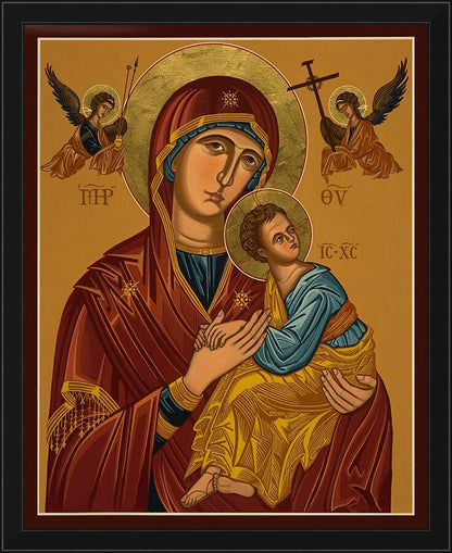 Wall Frame Black - Our Lady of Perpetual Help - Virgin of Passion by J. Cole
