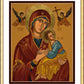 Wall Frame Gold, Matted - Our Lady of Perpetual Help - Virgin of Passion by J. Cole