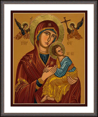 Wall Frame Espresso - Our Lady of Perpetual Help - Virgin of Passion by J. Cole