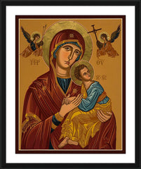 Wall Frame Black - Our Lady of Perpetual Help - Virgin of Passion by J. Cole