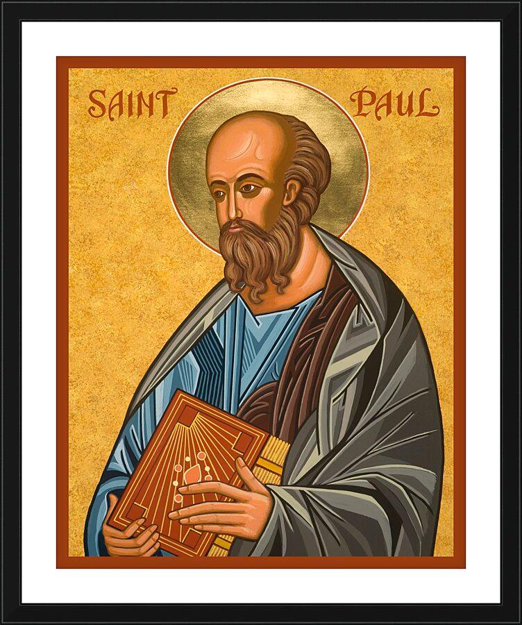 Wall Frame Black, Matted - St. Paul by Joan Cole - Trinity Stores