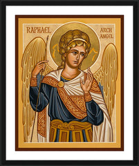 Wall Frame Black - St. Raphael Archangel by J. Cole