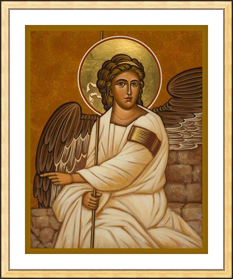 Wall Frame Gold, Matted - Resurrection Angel by Joan Cole - Trinity Stores