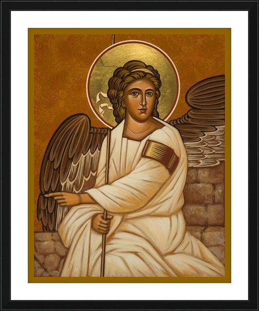 Wall Frame Black, Matted - Resurrection Angel by J. Cole