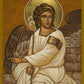 Wall Frame Espresso, Matted - Resurrection Angel by Joan Cole - Trinity Stores
