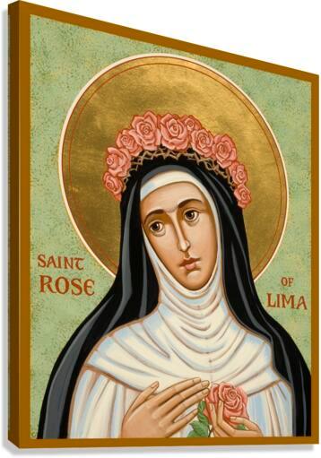 Canvas Print - St. Rose of Lima by J. Cole