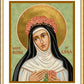 Wall Frame Gold, Matted - St. Rose of Lima by Joan Cole - Trinity Stores