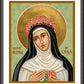 Wall Frame Espresso, Matted - St. Rose of Lima by Joan Cole - Trinity Stores