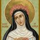 Wall Frame Espresso, Matted - St. Rose of Lima by Joan Cole - Trinity Stores