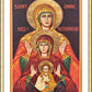 Wall Frame Gold, Matted - St. Anne by J. Cole
