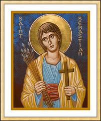 Wall Frame Gold - St. Sebastian by J. Cole