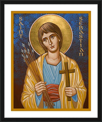 Wall Frame Black - St. Sebastian by J. Cole