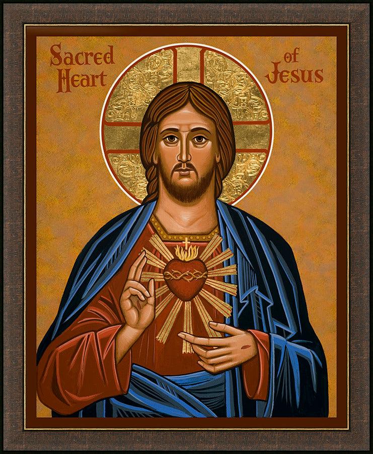 Wall Frame Espresso - Sacred Heart by Joan Cole - Trinity Stores
