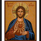 Wall Frame Black, Matted - Sacred Heart by J. Cole