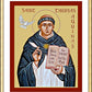 Wall Frame Gold, Matted - St. Thomas Aquinas by Joan Cole - Trinity Stores