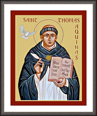 Wall Frame Espresso - St. Thomas Aquinas by J. Cole