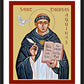 Wall Frame Black, Matted - St. Thomas Aquinas by J. Cole