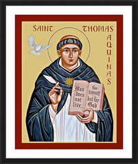 Wall Frame Black - St. Thomas Aquinas by J. Cole