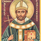 Wall Frame Black, Matted - St. Thomas Becket by J. Cole