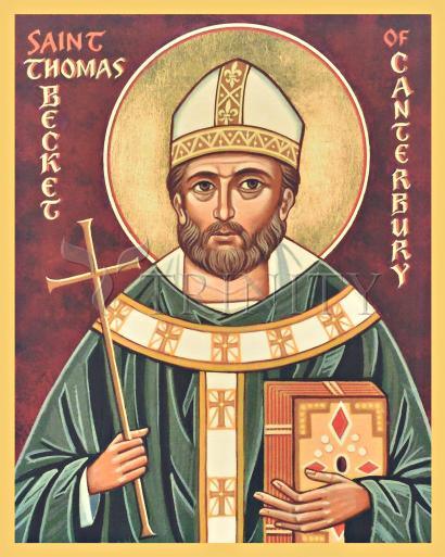 Metal Print - St. Thomas Becket by Joan Cole - Trinity Stores