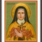 Wall Frame Espresso, Matted - St. Thérèse of Lisieux by J. Cole