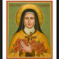 Wall Frame Black, Matted - St. Thérèse of Lisieux by J. Cole