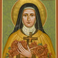 Wall Frame Gold, Matted - St. Thérèse of Lisieux by J. Cole