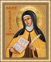 Wall Frame Gold - St. Teresa of Avila by J. Cole