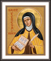 Wall Frame Espresso - St. Teresa of Avila by J. Cole