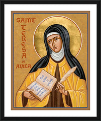 Wall Frame Black - St. Teresa of Avila by J. Cole