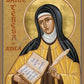 Wall Frame Gold, Matted - St. Teresa of Avila by J. Cole