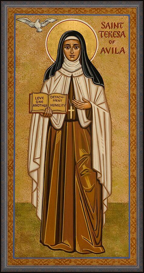 Wall Frame Gold - St. Teresa of Avila by Joan Cole - Trinity Stores