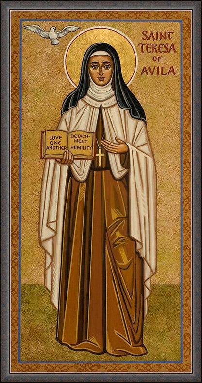 Wall Frame Gold - St. Teresa of Avila by Joan Cole - Trinity Stores