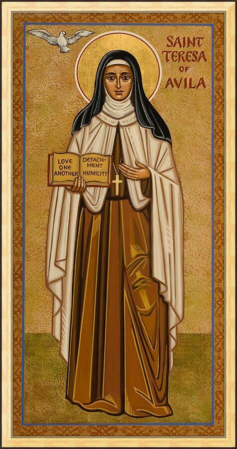 Wall Frame Gold - St. Teresa of Avila by Joan Cole - Trinity Stores