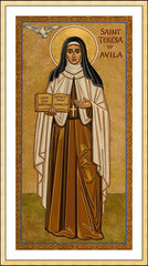 Wall Frame Gold - St. Teresa of Avila by J. Cole