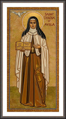 Wall Frame Espresso - St. Teresa of Avila by J. Cole