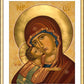 Wall Frame Gold, Matted - Virgin of Vladimir by Joan Cole - Trinity Stores