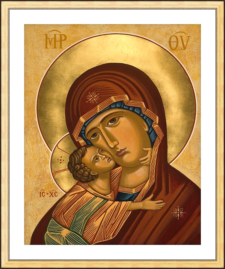 Wall Frame Gold, Matted - Virgin of Vladimir by Joan Cole - Trinity Stores