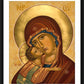 Wall Frame Black, Matted - Virgin of Vladimir by J. Cole