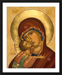 Wall Frame Black - Virgin of Vladimir by J. Cole
