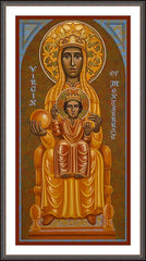 Wall Frame Espresso - Virgin of Montserrat - Black Madonna by J. Cole