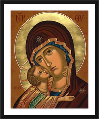 Wall Frame Black - Virgin of Vladimir by J. Cole