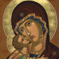Wall Frame Espresso, Matted - Virgin of Vladimir by J. Cole